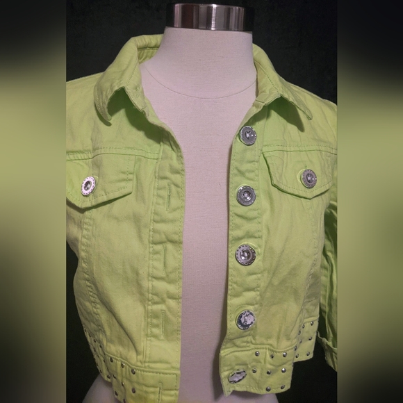 Takara Lime Green Mini Jacket- L - Picture 2 of 5